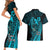 Polynesia World Ovarian Cancer Day Couples Matching Short Sleeve Bodycon Dress and Hawaiian Shirt You Matter Polynesian Women