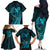 Polynesia World Ovarian Cancer Day Family Matching Off The Shoulder Long Sleeve Dress and Hawaiian Shirt You Matter Polynesian Women