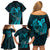 Polynesia World Ovarian Cancer Day Family Matching Off Shoulder Short Dress and Hawaiian Shirt You Matter Polynesian Women