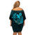 Polynesia World Ovarian Cancer Day Family Matching Off Shoulder Short Dress and Hawaiian Shirt You Matter Polynesian Women