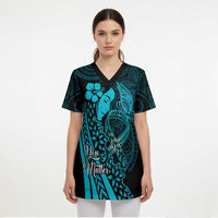 Polynesia World Ovarian Cancer Day Scrub Top You Matter Polynesian Women LT14 - Polynesian Pride