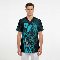 Polynesia World Ovarian Cancer Day Scrub Top You Matter Polynesian Women LT14 - Polynesian Pride