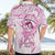 Polynesia Breast Cancer Awareness Hawaiian Shirt Pink Ribbon No One Fights Alone - White