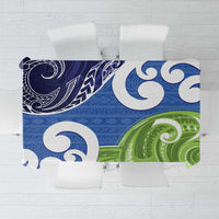 Southland New Zealand Tablecloth Maori Koru Flag Color LT14 Blue - Polynesian Pride