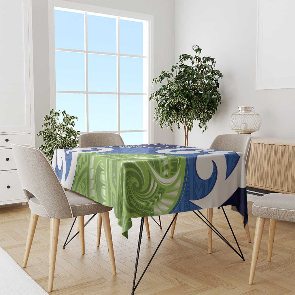 Southland New Zealand Tablecloth Maori Koru Flag Color LT14 - Polynesian Pride