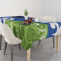 Southland New Zealand Tablecloth Maori Koru Flag Color LT14 - Polynesian Pride