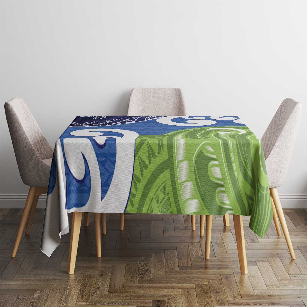 Southland New Zealand Tablecloth Maori Koru Flag Color LT14 - Polynesian Pride