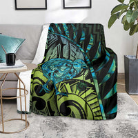 Southland Takehe Pounama Blanket Aotearoa Poutama Paua Shell Fern LT14 - Polynesian Pride