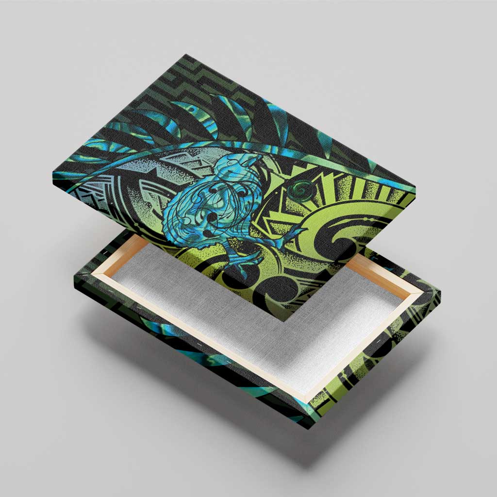Southland Takehe Pounama Canvas Wall Art Aotearoa Poutama Paua Shell Fern LT14 - Polynesian Pride