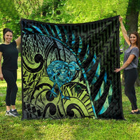 Southland Takehe Pounama Quilt Aotearoa Poutama Paua Shell Fern LT14 - Polynesian Pride