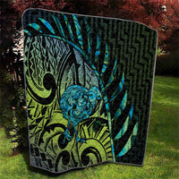 Southland Takehe Pounama Quilt Aotearoa Poutama Paua Shell Fern LT14 - Polynesian Pride