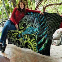 Southland Takehe Pounama Quilt Aotearoa Poutama Paua Shell Fern LT14 - Polynesian Pride
