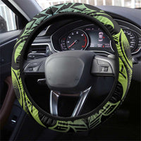 Southland Takehe Pounama Steering Wheel Cover Aotearoa Poutama Paua Shell Fern LT14 - Polynesian Pride