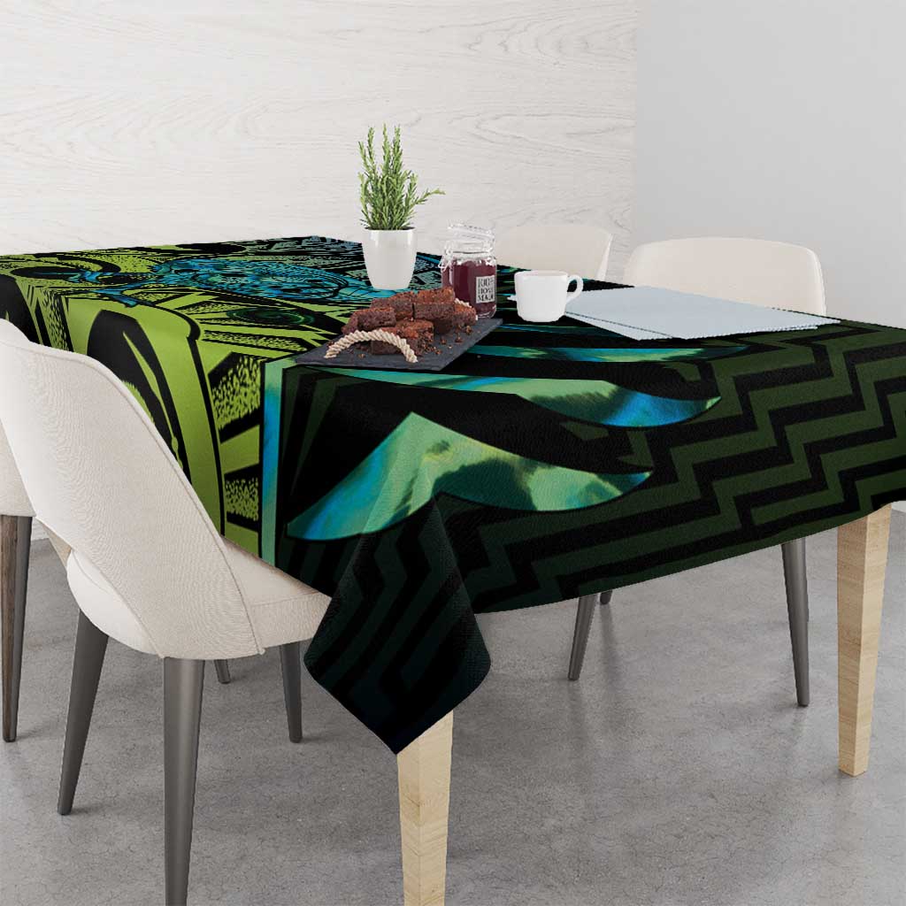 Southland Takehe Pounama Tablecloth Aotearoa Poutama Paua Shell Fern LT14 - Polynesian Pride