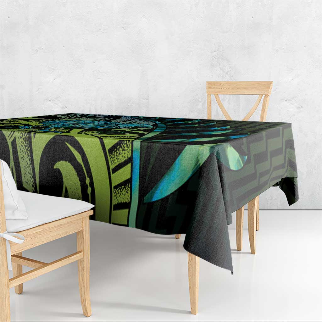 Southland Takehe Pounama Tablecloth Aotearoa Poutama Paua Shell Fern LT14 - Polynesian Pride