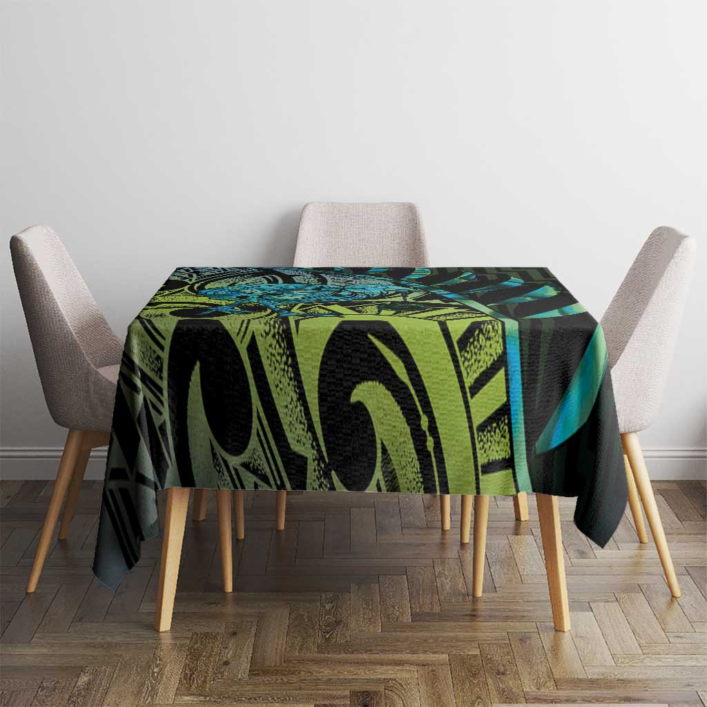 Southland Takehe Pounama Tablecloth Aotearoa Poutama Paua Shell Fern LT14 - Polynesian Pride