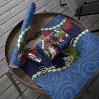 Southland Anniversary Day Wrapping Paper Murihiku 1861 Maori Bird Mix Pohutukawa LT14 - Polynesian Pride