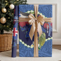 Southland Anniversary Day Wrapping Paper Murihiku 1861 Maori Bird Mix Pohutukawa LT14 - Polynesian Pride
