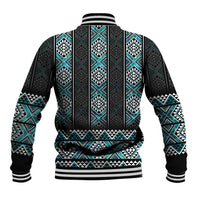 Paua Shell Taniko Pattern Aotearoa Baseball Jacket Niho Taniwha Mix Poutama LT14 - Polynesian Pride