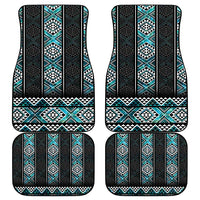 Paua Shell Taniko Pattern Aotearoa Car Mats Niho Taniwha Mix Poutama LT14 - Polynesian Pride