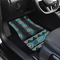 Paua Shell Taniko Pattern Aotearoa Car Mats Niho Taniwha Mix Poutama LT14 - Polynesian Pride
