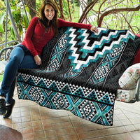 Paua Shell Taniko Pattern Aotearoa Quilt Niho Taniwha Mix Poutama LT14 - Polynesian Pride