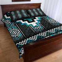 Paua Shell Taniko Pattern Aotearoa Quilt Bed Set Niho Taniwha Mix Poutama LT14 - Polynesian Pride