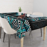 Paua Shell Taniko Pattern Aotearoa Tablecloth Niho Taniwha Mix Poutama LT14 - Polynesian Pride