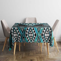 Paua Shell Taniko Pattern Aotearoa Tablecloth Niho Taniwha Mix Poutama LT14 - Polynesian Pride