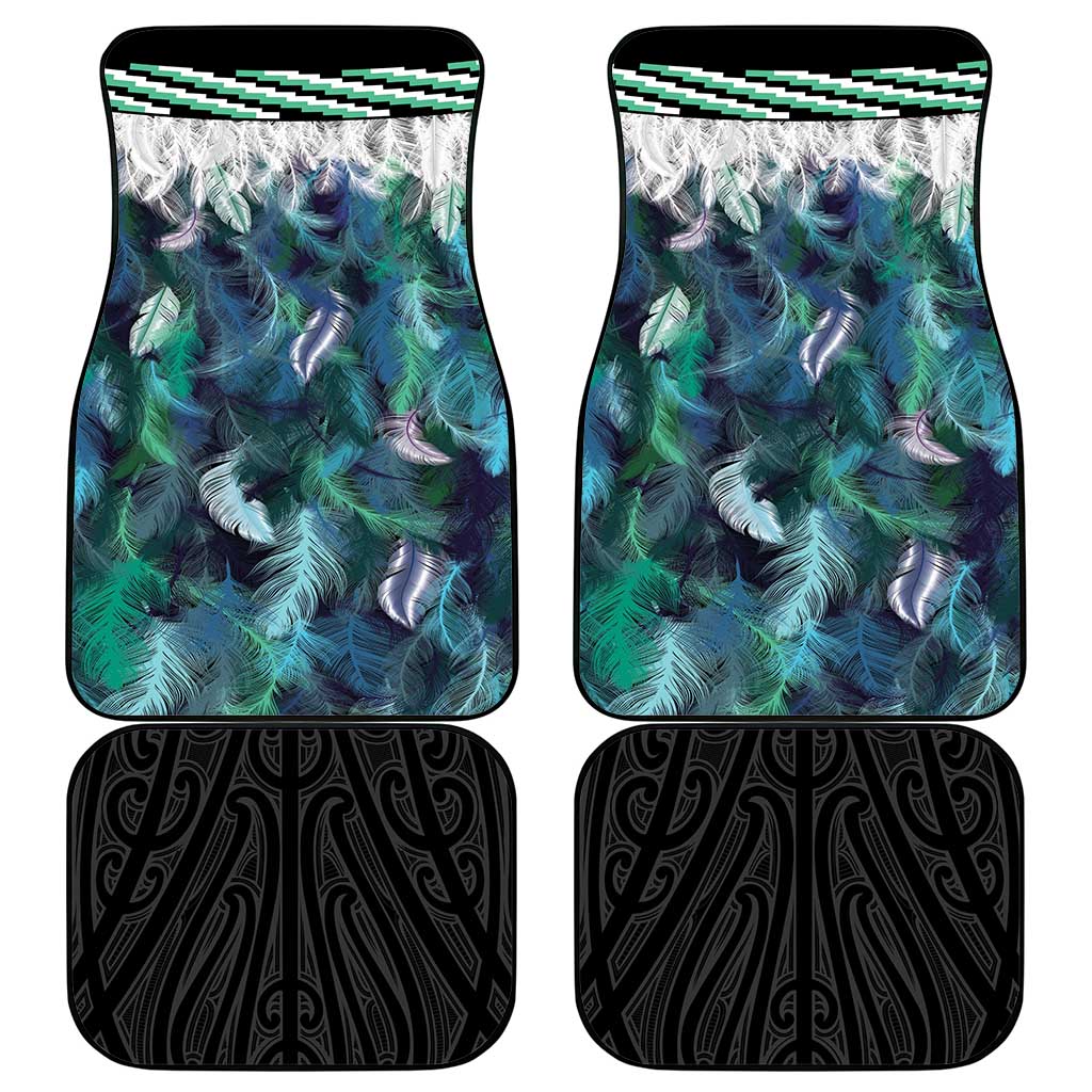 Aotearoa Korowai Motif Car Mats Hei Matau Poutama Maori Pattern LT14 - Polynesian Pride
