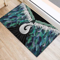 Aotearoa Korowai Motif Rubber Doormat Hei Matau Poutama Maori Pattern LT14 - Polynesian Pride