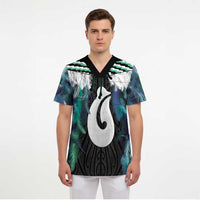 Aotearoa Korowai Motif Scrub Top Hei Matau Poutama Maori Pattern LT14 - Polynesian Pride