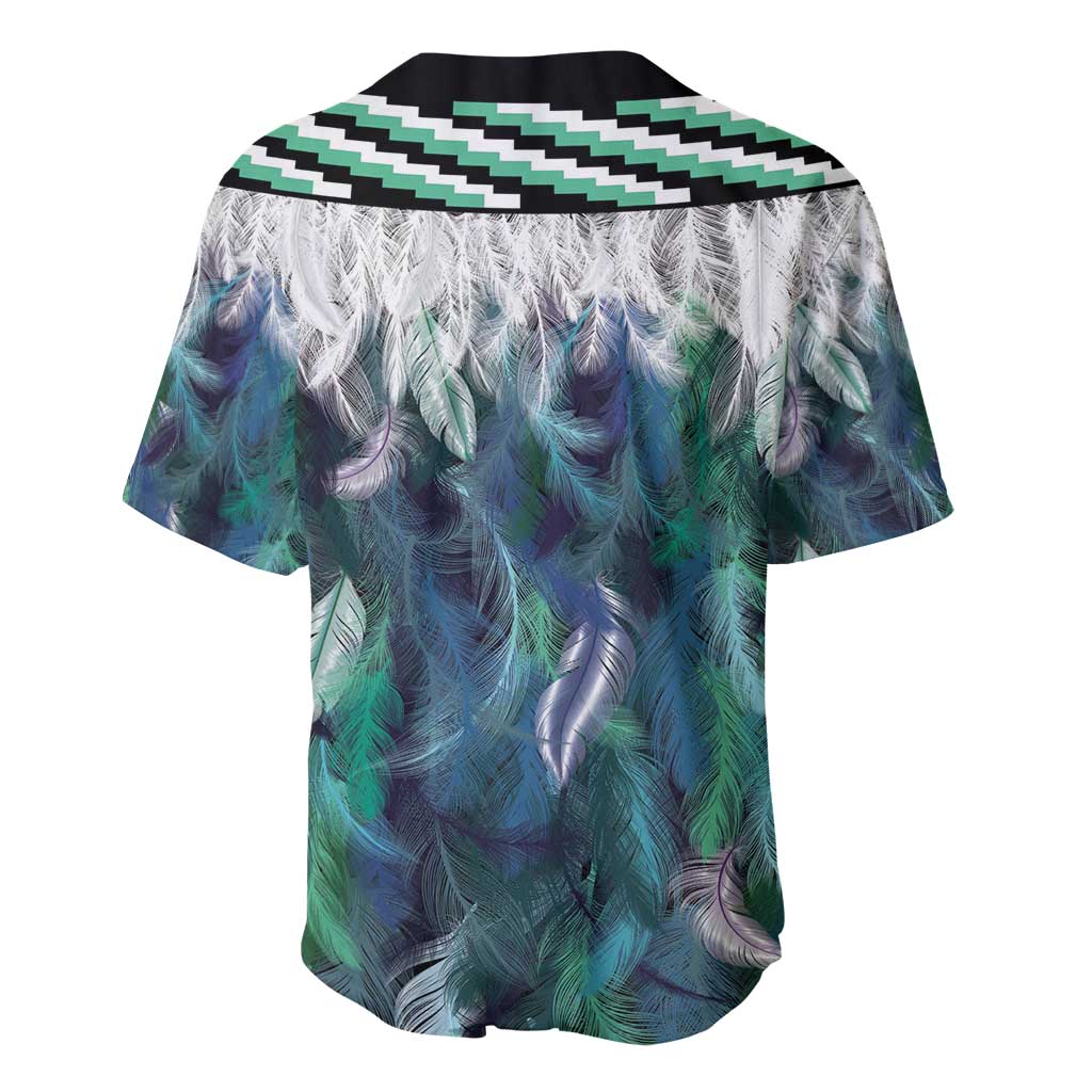 Aotearoa Korowai Motif Baseball Jersey Hei Manaia Poutama Maori Pattern LT14 - Polynesian Pride