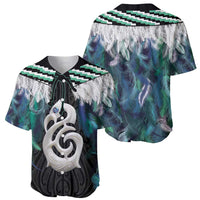 Aotearoa Korowai Motif Baseball Jersey Hei Manaia Poutama Maori Pattern LT14 - Polynesian Pride