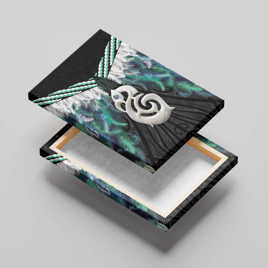 Aotearoa Korowai Motif Canvas Wall Art Hei Manaia Poutama Maori Pattern LT14 - Polynesian Pride