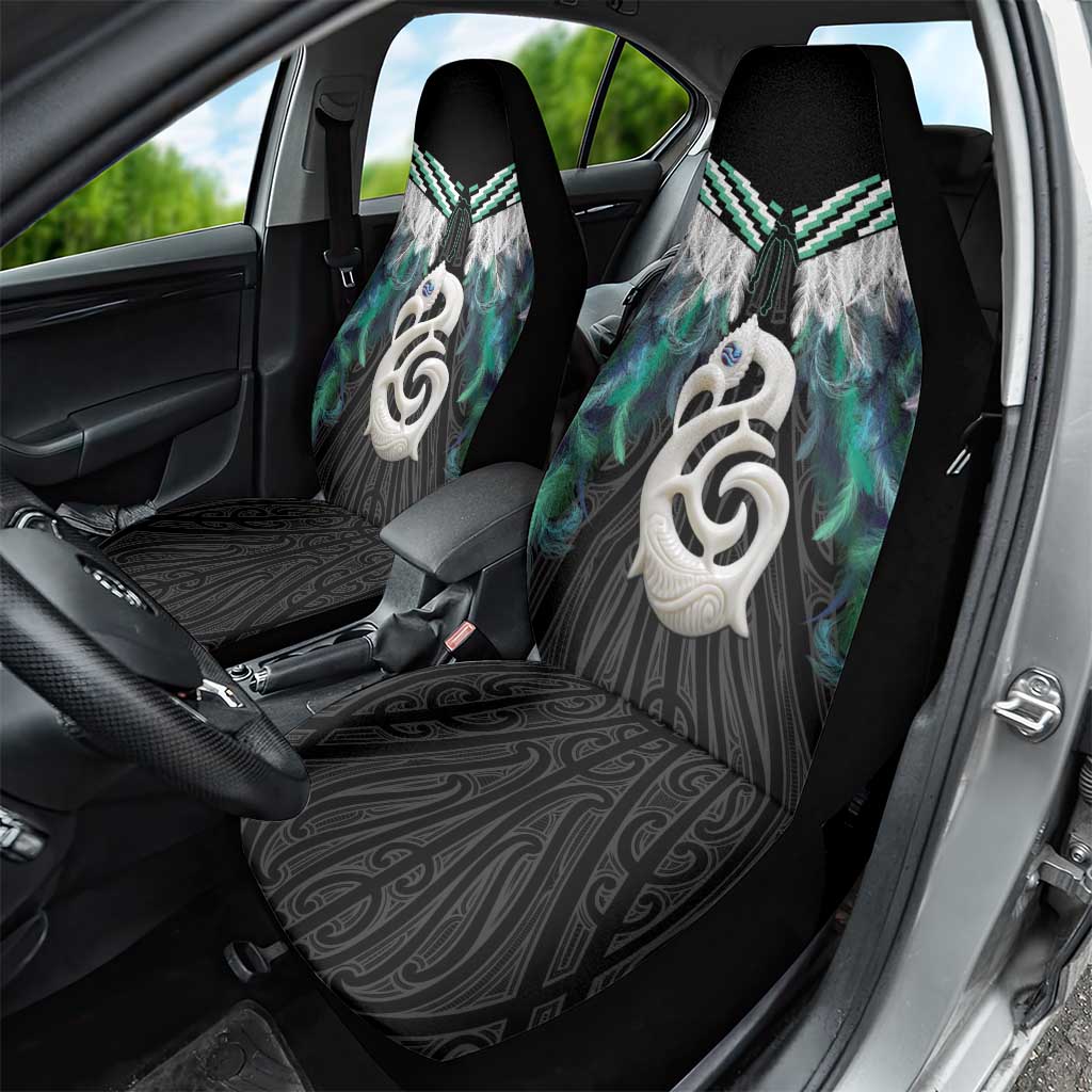 Aotearoa Korowai Motif Car Seat Cover Hei Manaia Poutama Maori Pattern LT14 - Polynesian Pride