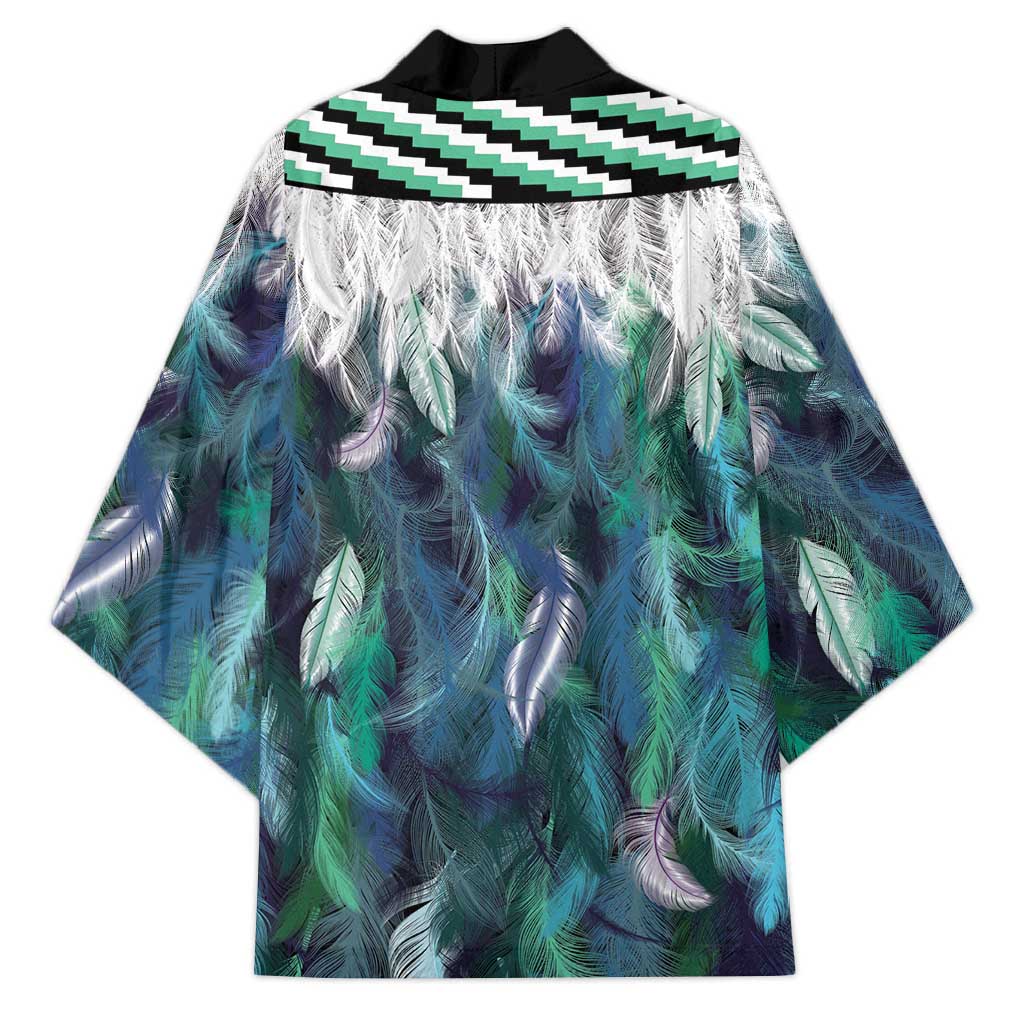 Aotearoa Korowai Motif Kimono Hei Manaia Poutama Maori Pattern LT14 - Polynesian Pride