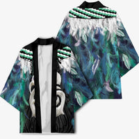 Aotearoa Korowai Motif Kimono Hei Manaia Poutama Maori Pattern LT14 - Polynesian Pride
