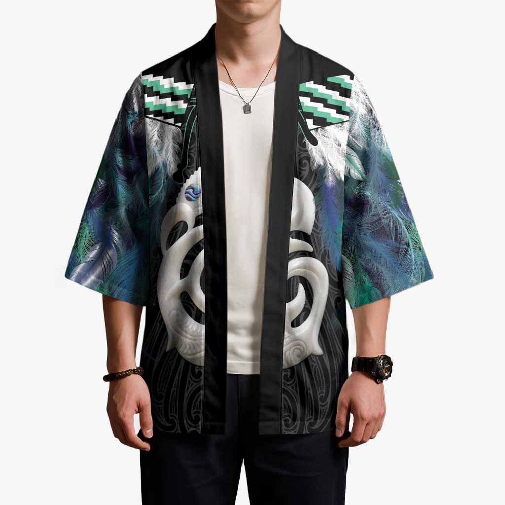 Aotearoa Korowai Motif Kimono Hei Manaia Poutama Maori Pattern LT14 - Polynesian Pride
