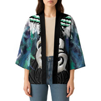 Aotearoa Korowai Motif Kimono Hei Manaia Poutama Maori Pattern LT14 - Polynesian Pride