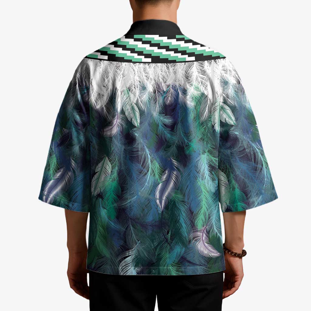 Aotearoa Korowai Motif Kimono Hei Manaia Poutama Maori Pattern LT14 - Polynesian Pride