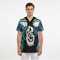 Aotearoa Korowai Motif Scrub Top Hei Manaia Poutama Maori Pattern LT14 - Polynesian Pride