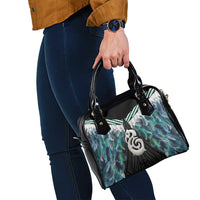 Aotearoa Korowai Motif Shoulder Handbag Hei Manaia Poutama Maori Pattern LT14 - Polynesian Pride