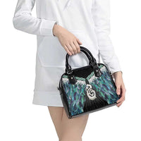 Aotearoa Korowai Motif Shoulder Handbag Hei Manaia Poutama Maori Pattern LT14 - Polynesian Pride