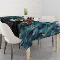 Aotearoa Korowai Motif Tablecloth Hei Manaia Poutama Maori Pattern LT14 - Polynesian Pride