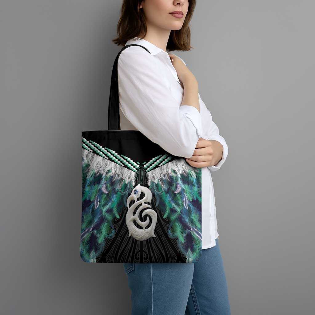 Aotearoa Korowai Motif Tote Bag Hei Manaia Poutama Maori Pattern LT14 - Polynesian Pride