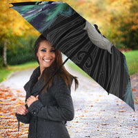 Aotearoa Korowai Motif Umbrella Hei Manaia Poutama Maori Pattern LT14 - Polynesian Pride