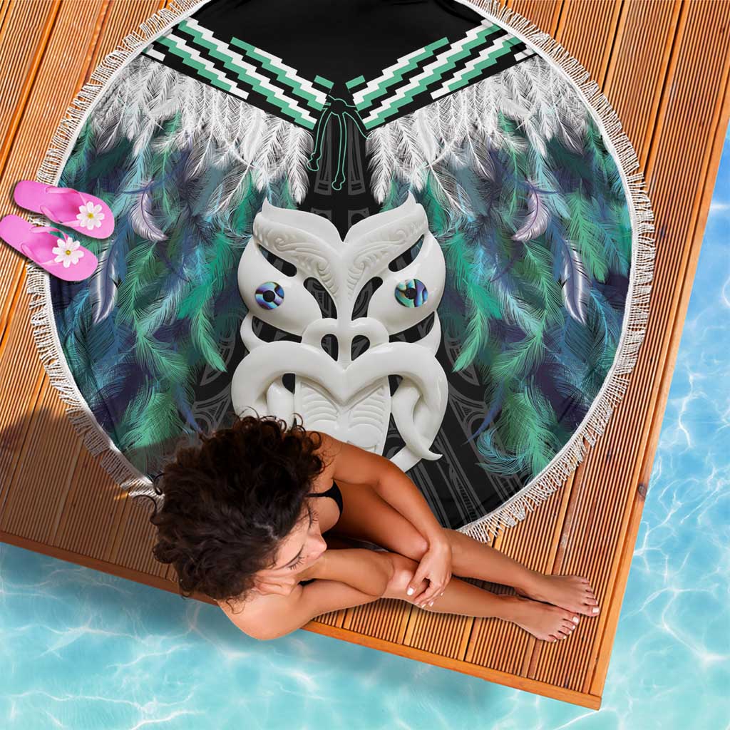 Aotearoa Korowai Motif Beach Blanket Maori Wheku Poutama LT14 - Polynesian Pride