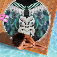 Aotearoa Korowai Motif Beach Blanket Maori Wheku Poutama LT14 - Polynesian Pride