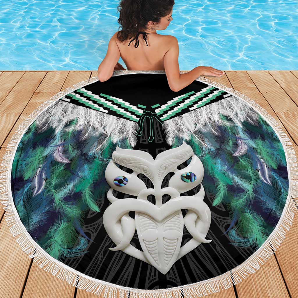 Aotearoa Korowai Motif Beach Blanket Maori Wheku Poutama LT14 - Polynesian Pride